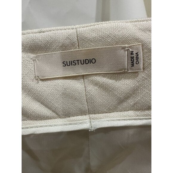 Suistudio, fit lane classic style dress pants, Cream, 42R - Picture 3 of 5